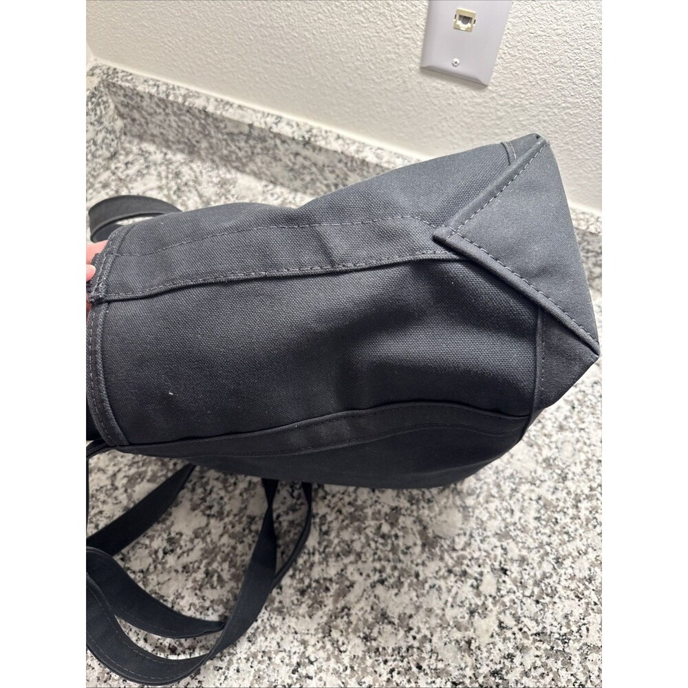 LL Bean All Black Boat And Tote Short Handles With Xtra Long Strap / USA / ZipUp - Picture 11 of 14